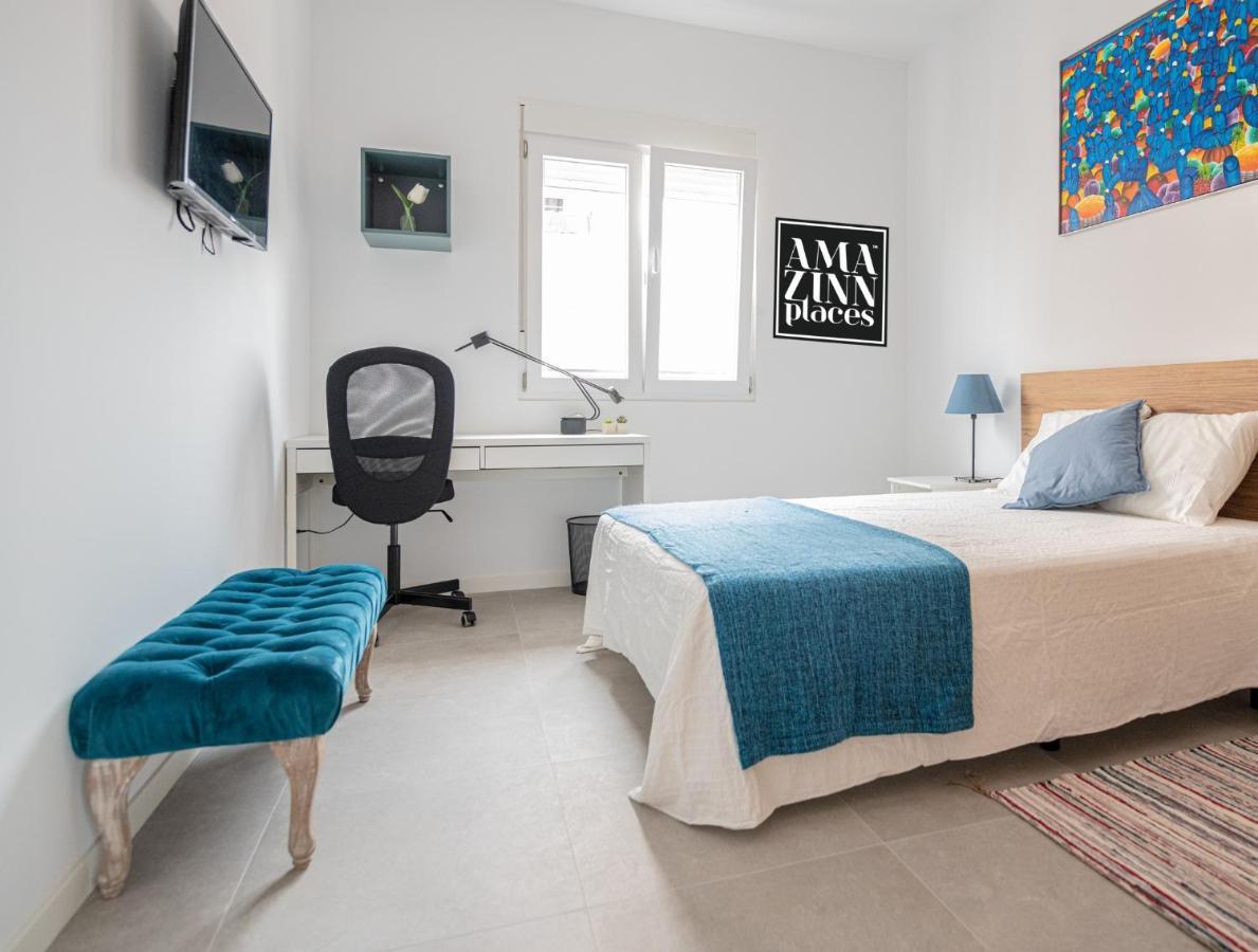 Apartamento 2 Hab En Malvarrosa A Metros De La Playa, Con Terraza Y Zonas Comun 3D Valensiya Dış mekan fotoğraf